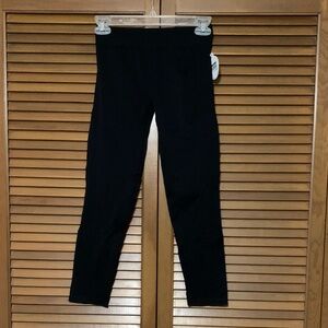 NWT Starter Black Nylon Seamless Leggings Youth XL